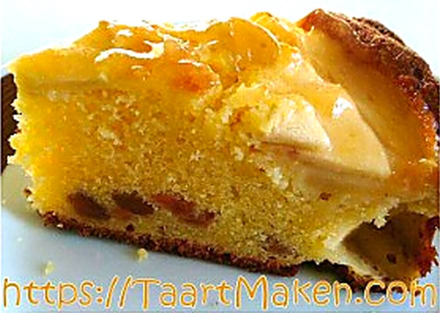 Appelcake recept van de Boerinnenbond – luchtige Breugelcake met stukjes appel, beetje rozijnen en goudbruine korst