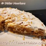 Bladerdeeg appeltaart met deksel van Bakker Didier Moorkens, aangesneden